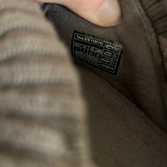 Teva ReEmber Fleece Moc Dark Gull Grey Slipper - Picture 13 of 13